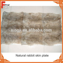 Wholesale Chinese natural brown rabbit skin plate